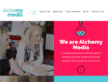 Tablet Screenshot of alchemy-media.co.uk